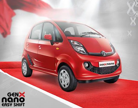 Tata Nano GenX - the Automatic version with open-able hatch!